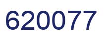 Number 620077 blue image