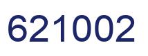Number 621002 blue image