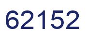 Number 62152 blue image