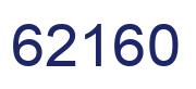Number 62160 blue image