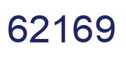 Number 62169 blue image