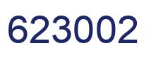 Number 623002 blue image