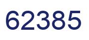Number 62385 blue image