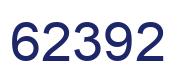 Number 62392 blue image