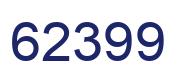 Number 62399 blue image