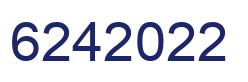 Number 6242022 blue image