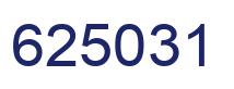 Number 625031 blue image