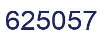 Number 625057 blue image