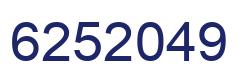 Number 6252049 blue image