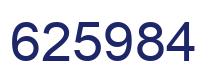 Number 625984 blue image