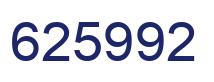 Number 625992 blue image