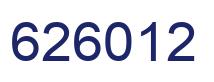 Number 626012 blue image