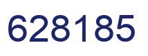 Number 628185 blue image