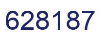 Number 628187 blue image