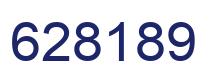 Number 628189 blue image