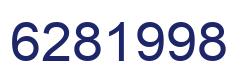 Number 6281998 blue image