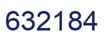 Number 632184 blue image