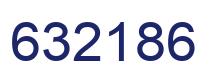 Number 632186 blue image