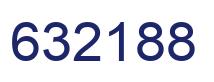 Number 632188 blue image
