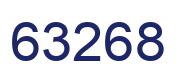 Number 63268 blue image