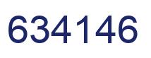 Number 634146 blue image