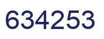 Número 634253 imagen azul