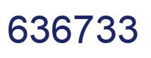 Number 636733 blue image