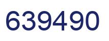 Number 639490 blue image