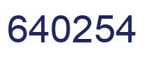 Número 640254 imagen azul