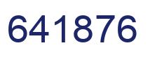 Number 641876 blue image