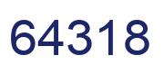Number 64318 blue image