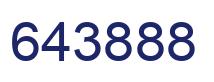 Number 643888 blue image