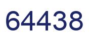 Number 64438 blue image