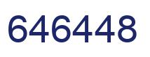 Number 646448 blue image