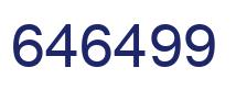 Number 646499 blue image