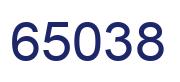 Number 65038 blue image