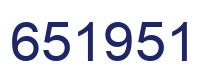 Número 651951 imagen azul