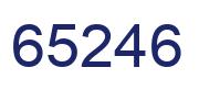 Número 65246 imagen azul