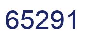 Number 65291 blue image