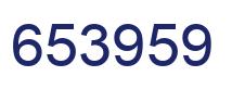 Number 653959 blue image