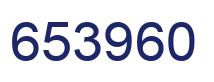 Number 653960 blue image