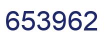 Number 653962 blue image