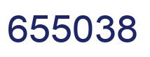 Number 655038 blue image