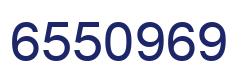 Number 6550969 blue image