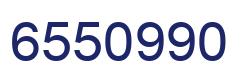 Number 6550990 blue image