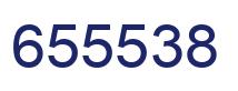 Number 655538 blue image