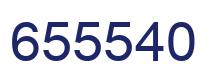 Number 655540 blue image