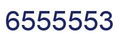 Number 6555553 blue image