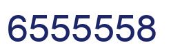 Number 6555558 blue image