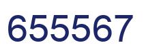 Number 655567 blue image